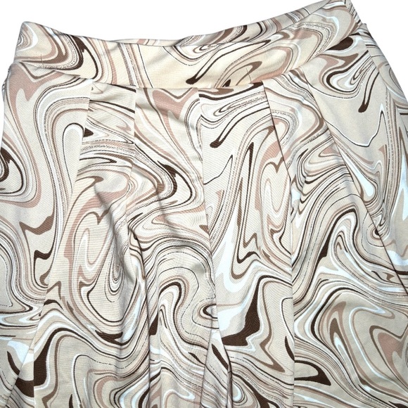 Bia She Wide-Leg Pants Cream Brown Tan Size Large - Picture 2 of 5